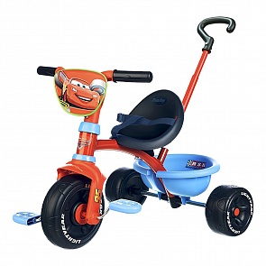 Велосипед трехколесный с ручкой «Тачки» (Smoby, 444241)